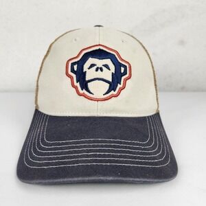 Howler Bros Hat Cap Blue Tan Trucker Monkey Logo Adjustable Strap Mesh Gorpcore